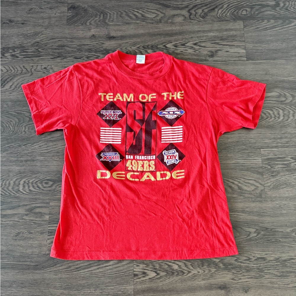 Red Vintage San Francisco 49ers T-Shirt